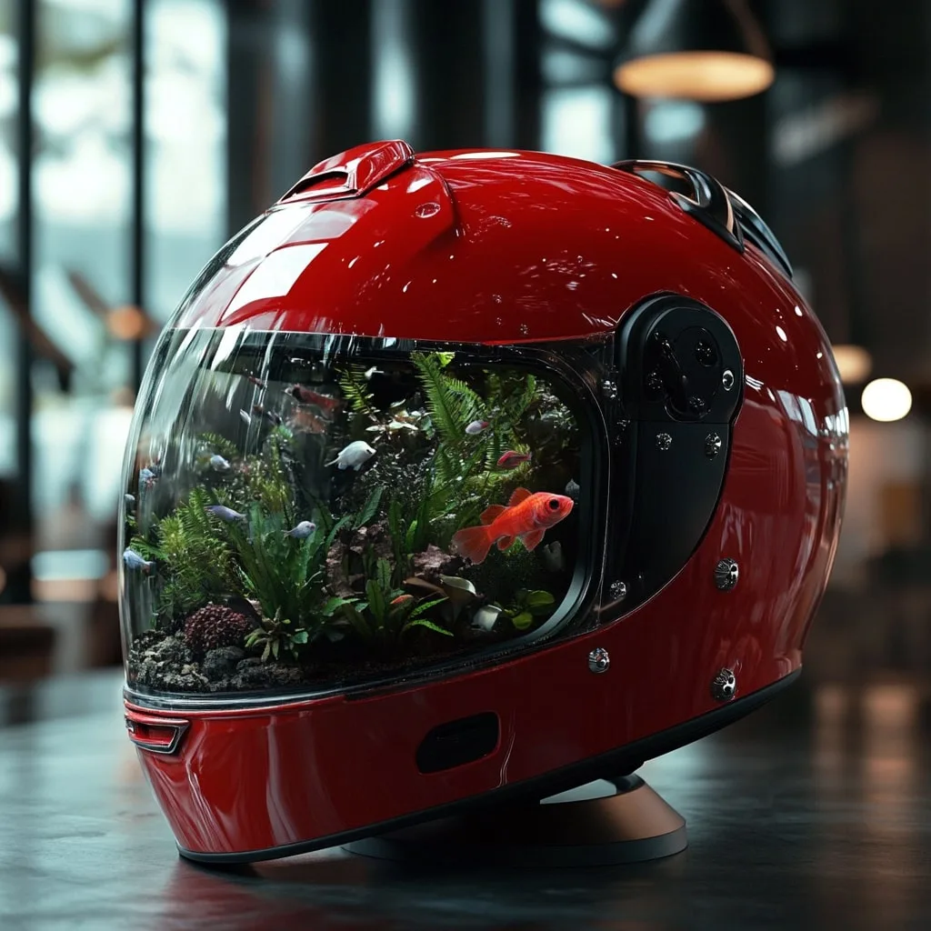 Helmet Shaped Aquarium