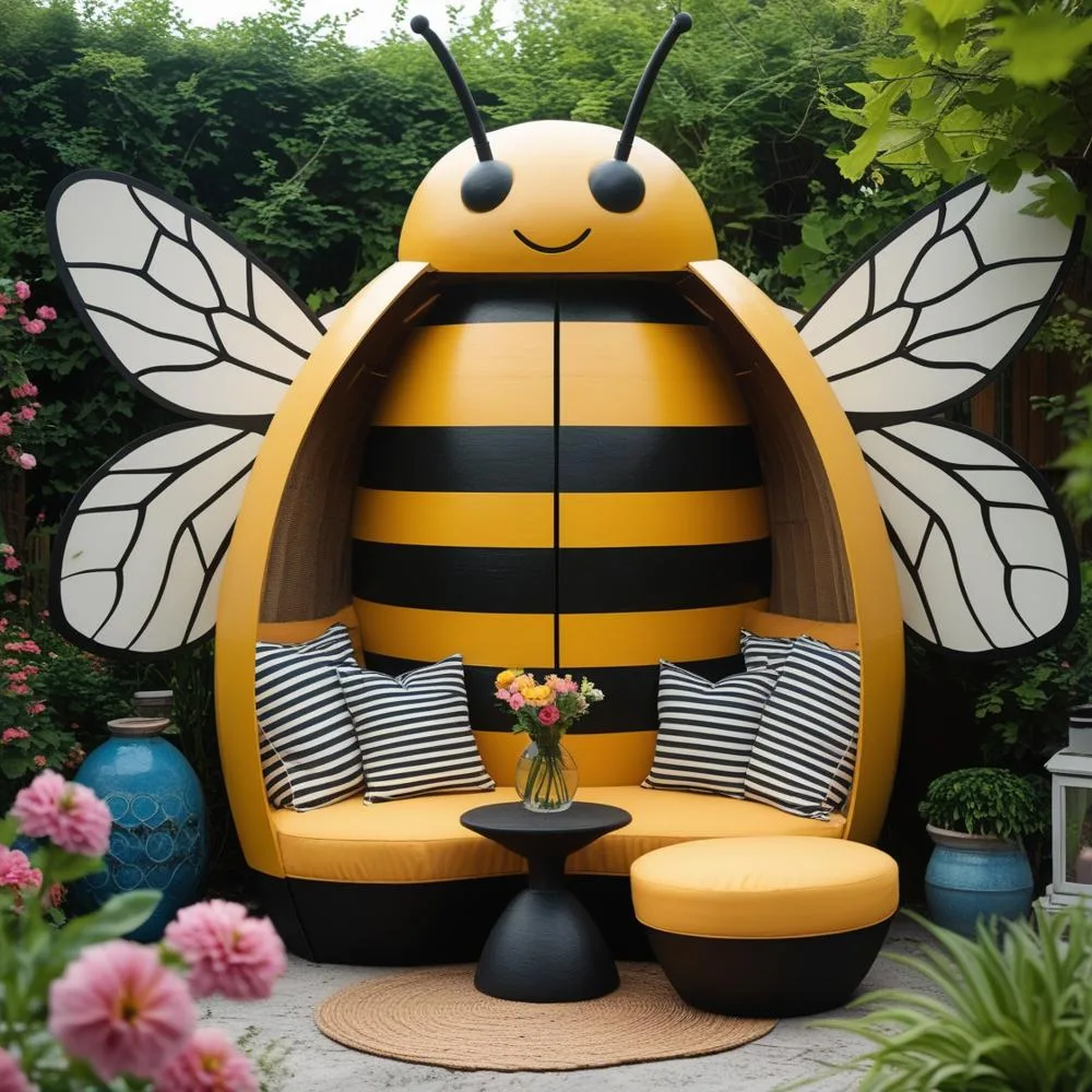Insect-Shaped-Outdoor-Seating-Area