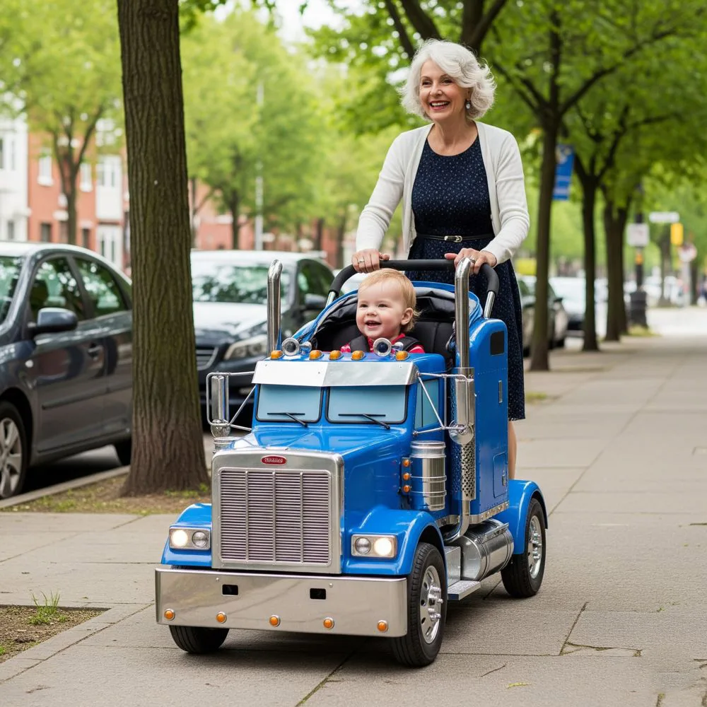 Semi Truck Baby Stroller