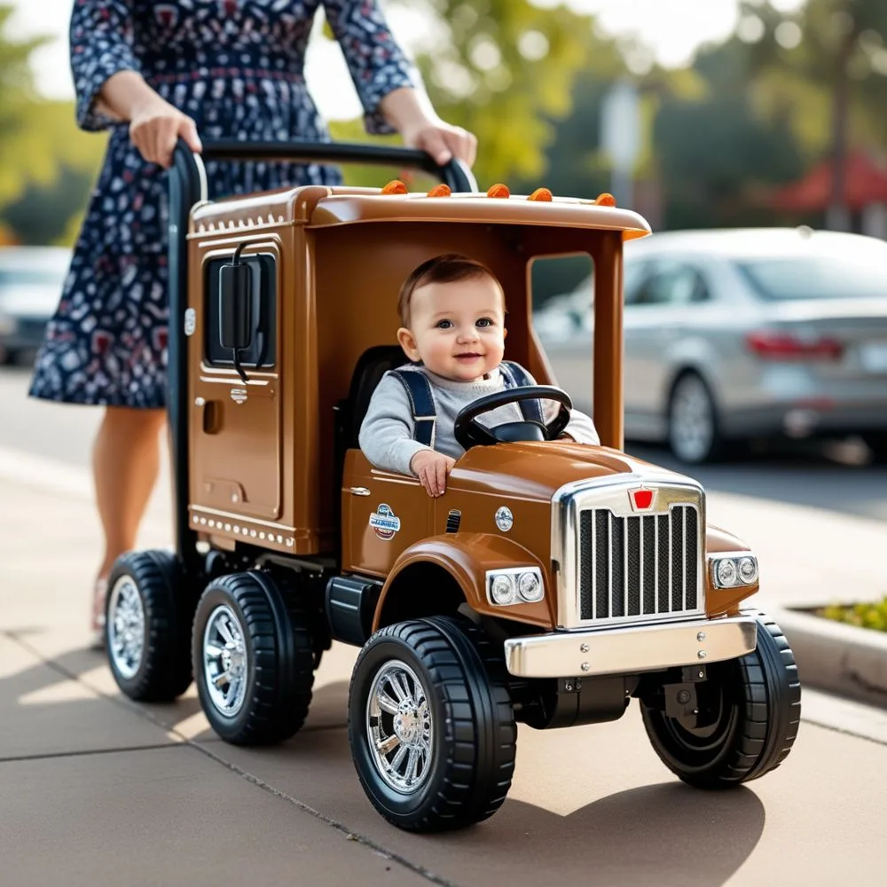 Semi Truck Baby Stroller