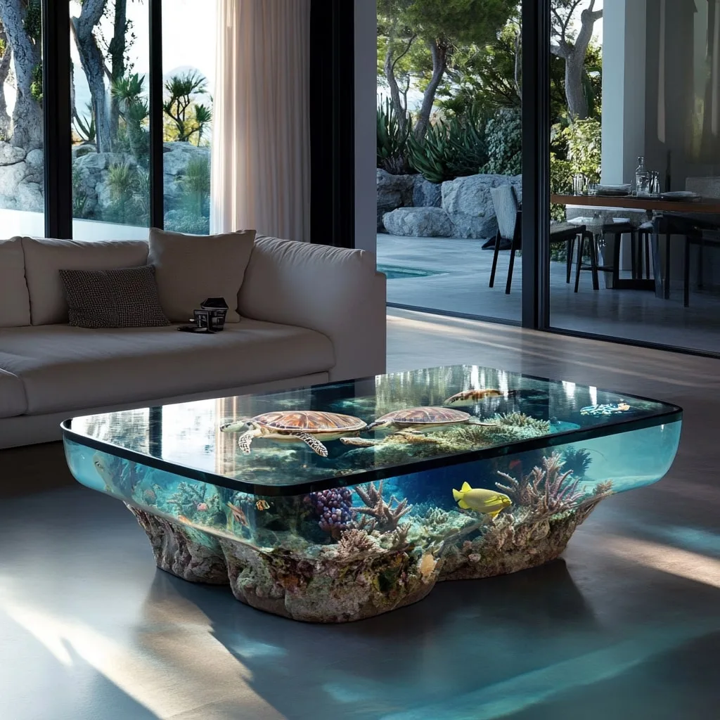 Underwater Scene Coffee Tables