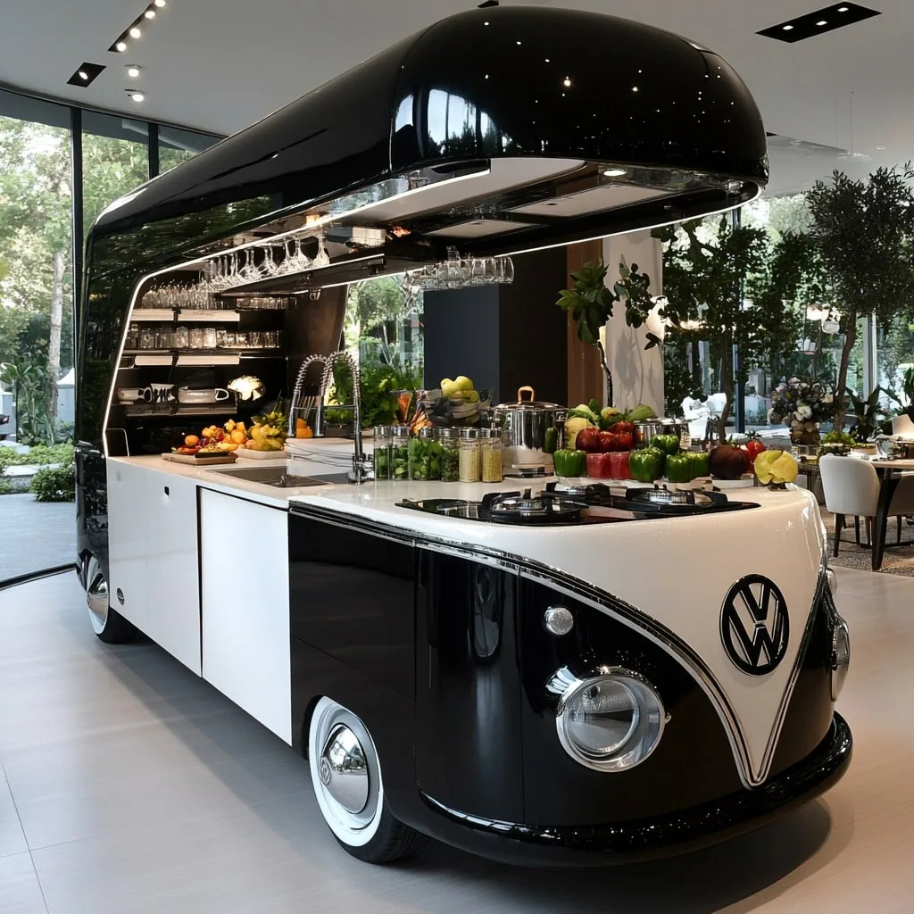 VW Bus Kitchen Island