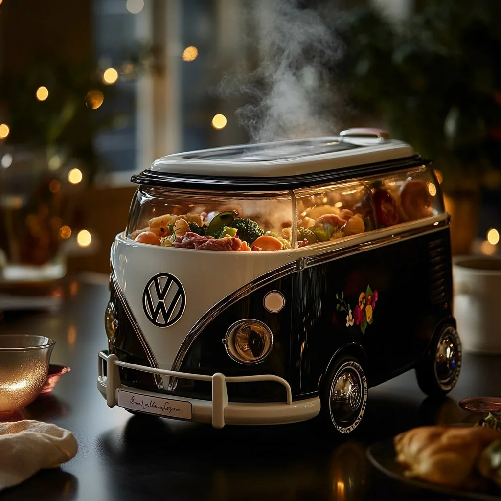 VW Bus Shaped Slow Cooker