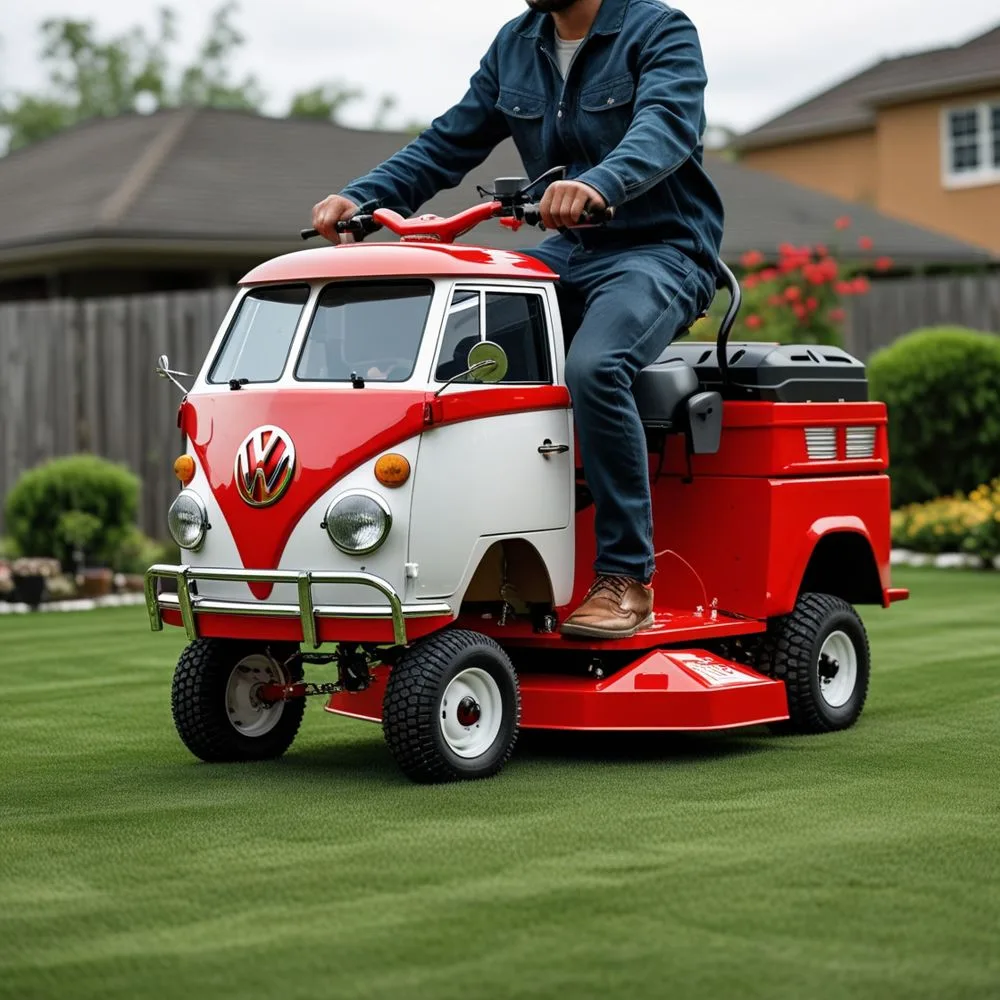 Volkswagen Bus Mowers