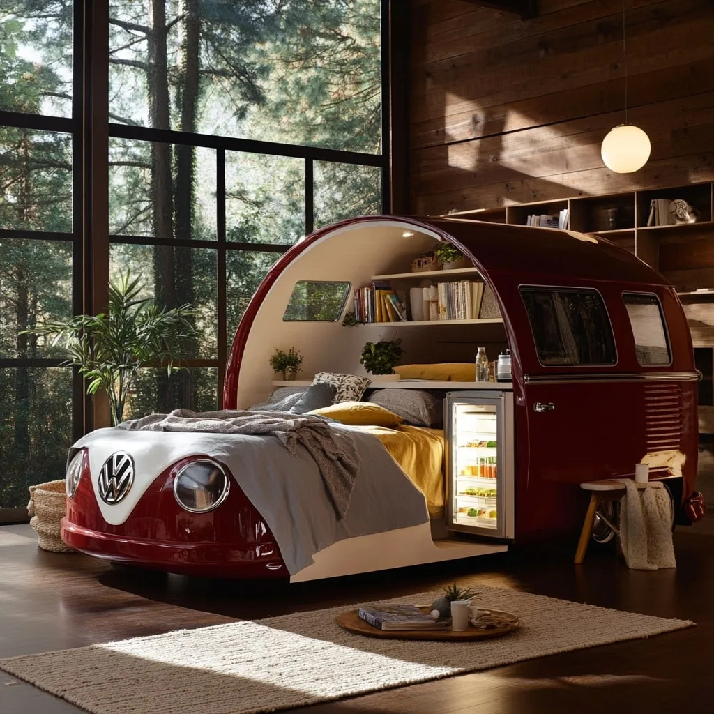 Volkswagen Bus Shaped Bed