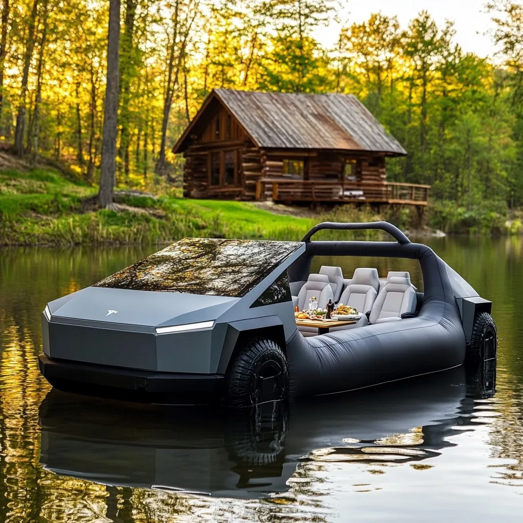 Inflatable Pickup Truck Lake Floats