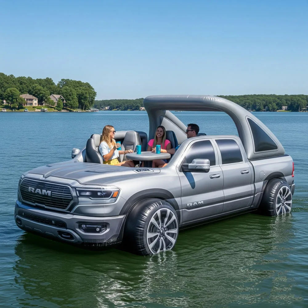 Inflatable Pickup Truck Lake Floats
