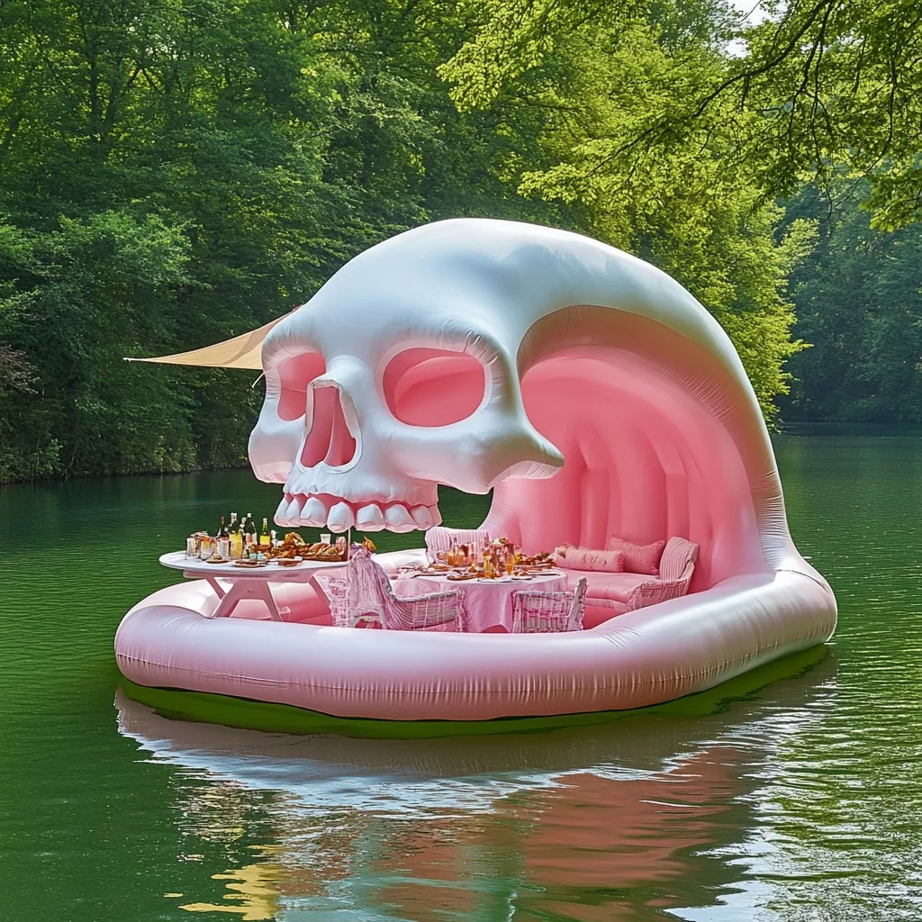 Inflatable Skull Lake Floats