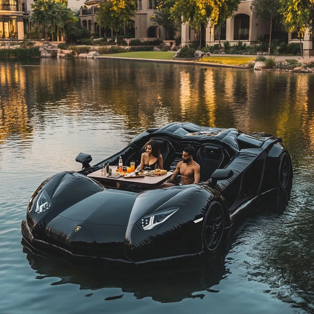 Inflatable Sports Car Lake Floats