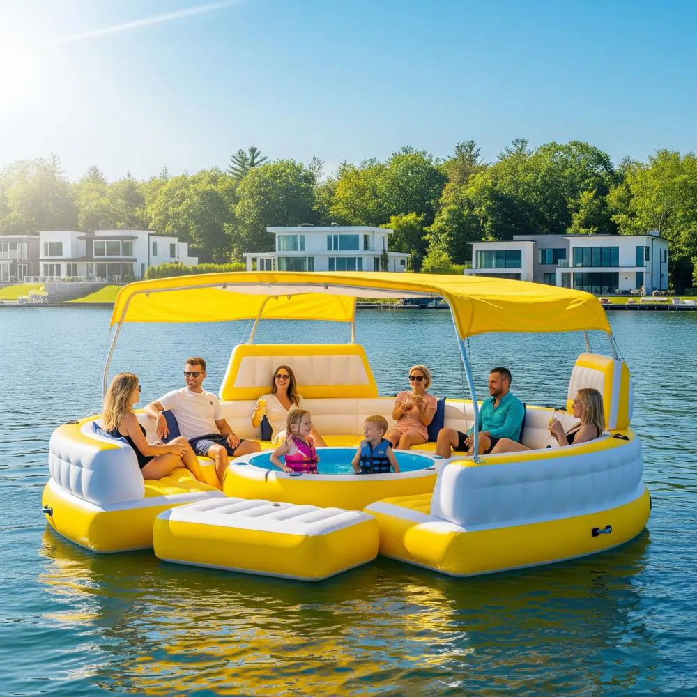 Lake Party Floats With A Pool