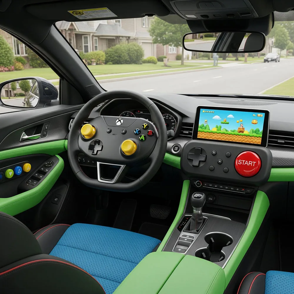 Retro Gaming Car Interiors