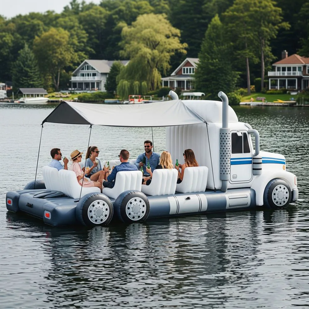 Semi-truck Lake Party Floats