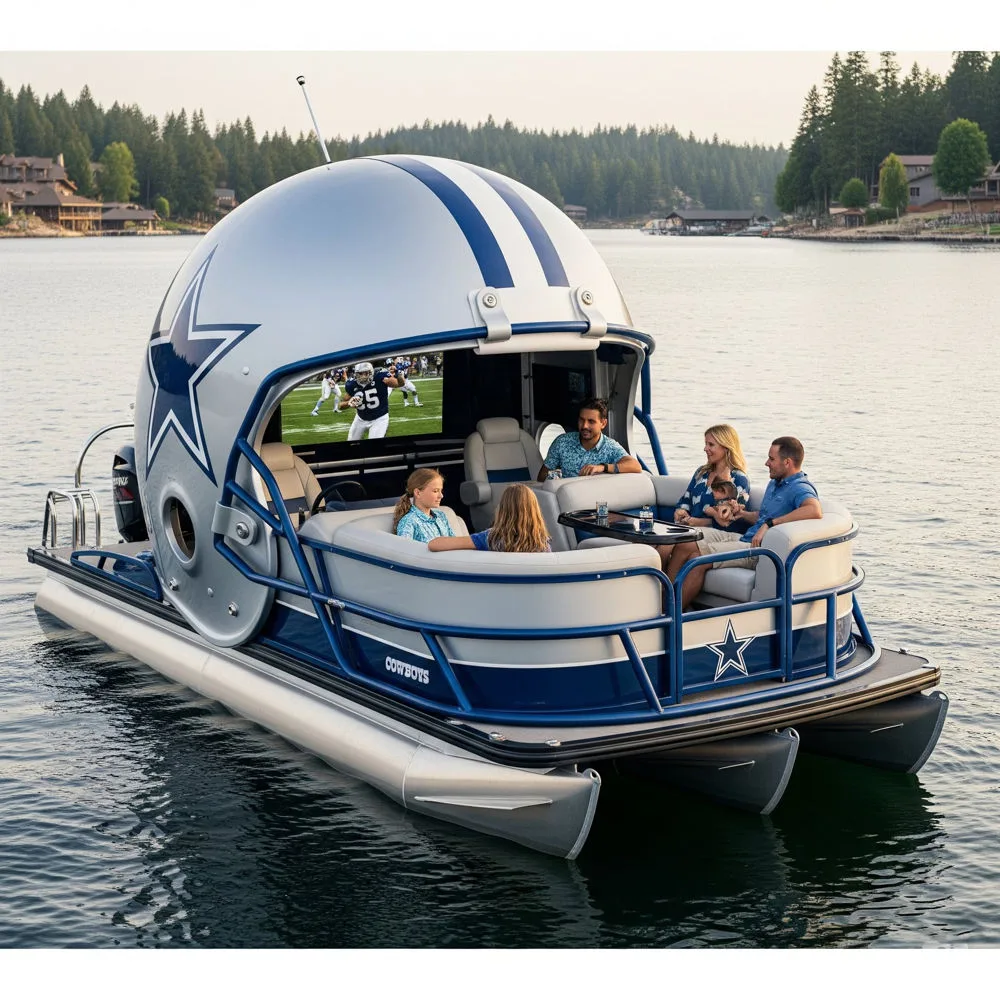 Giant Football Helmet Pontoons
