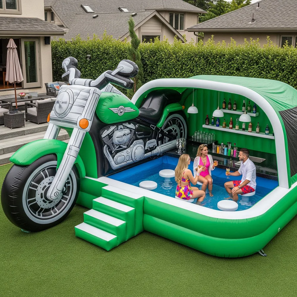 Inflatable Harley Davidson Pool Bar