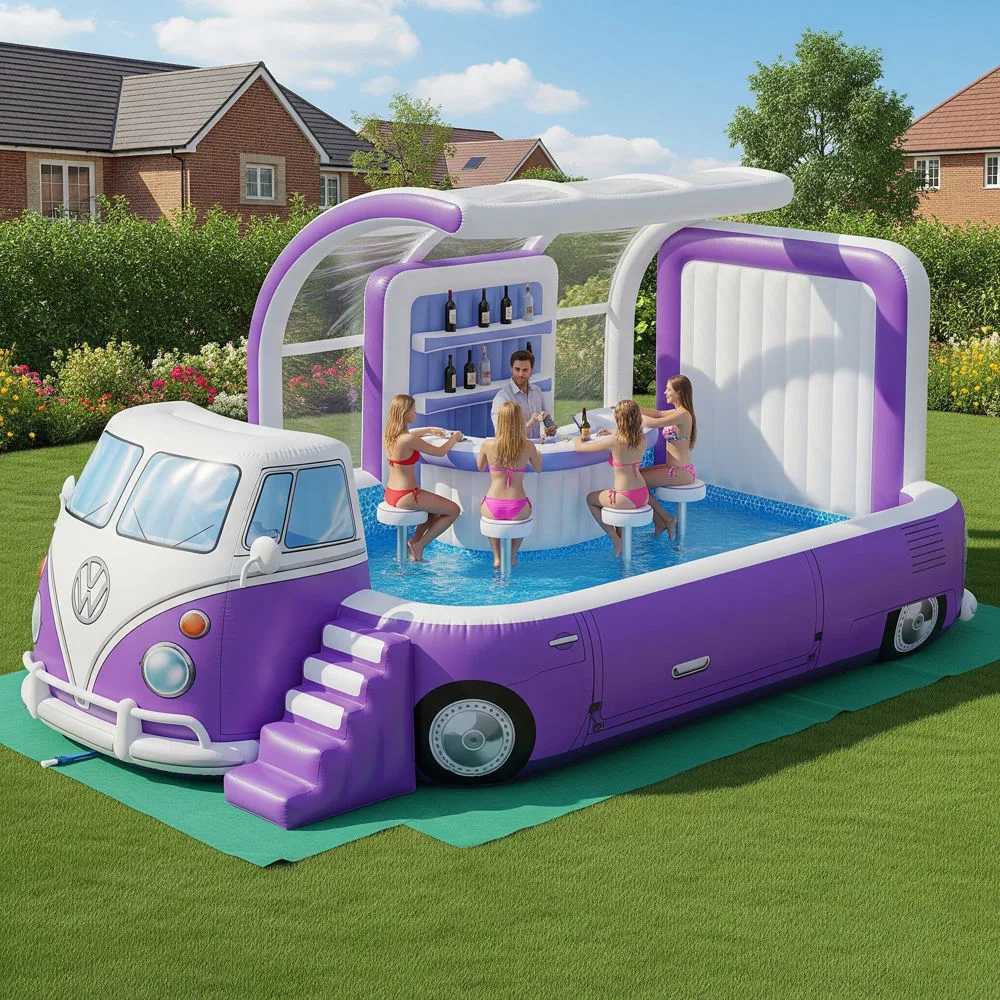 Inflatable Volkswagen Bus Pool Bar