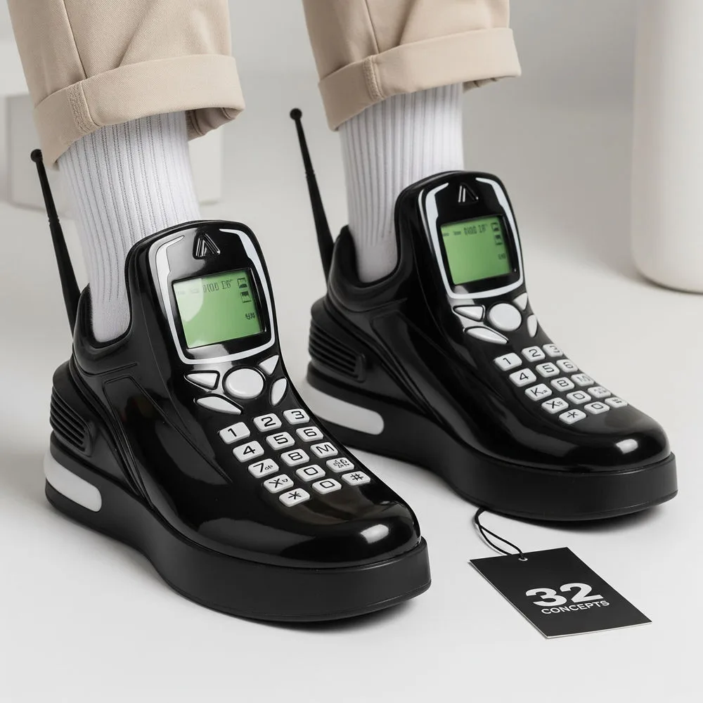 Phone Shaped Shoes