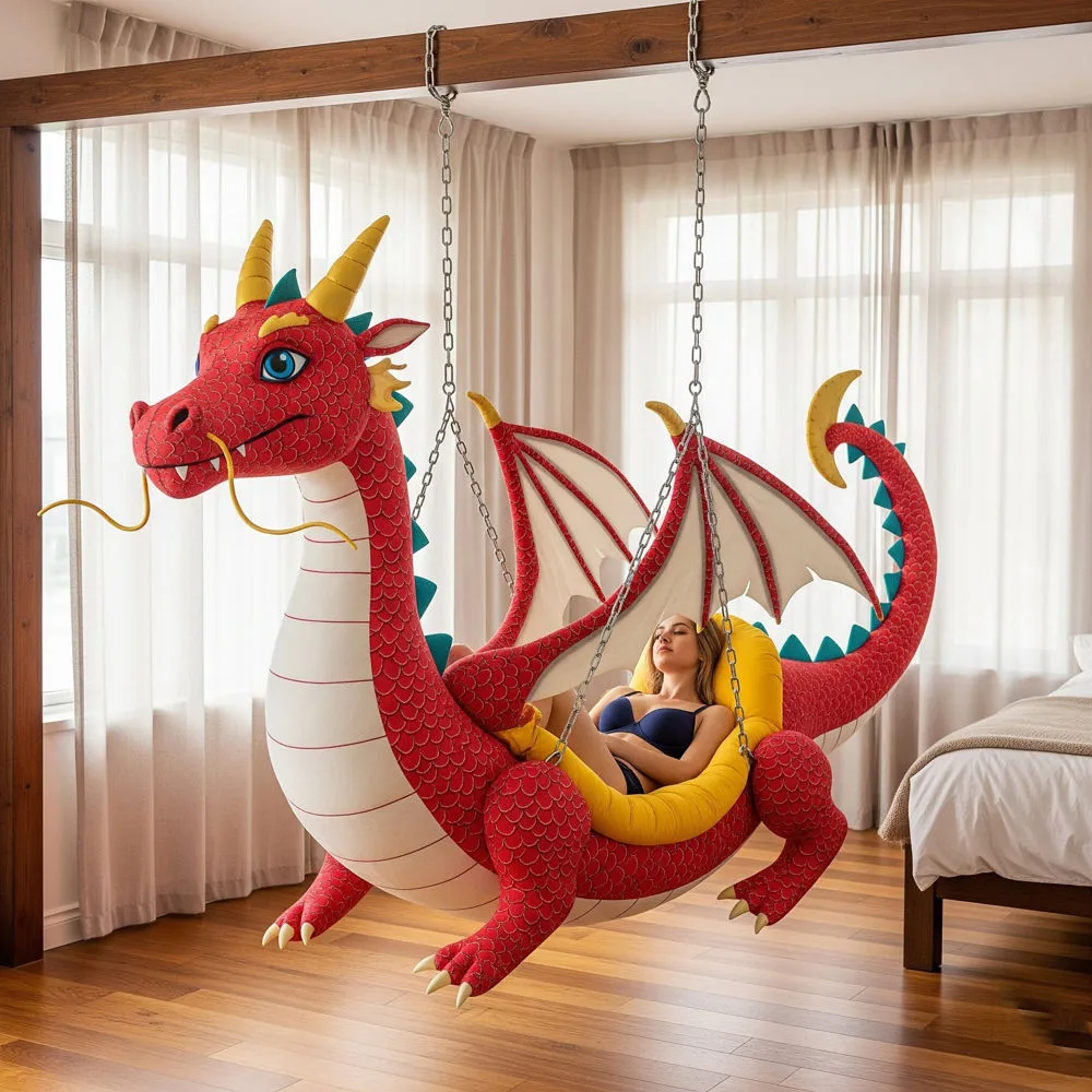 Dragon Shaped Swing Loungers