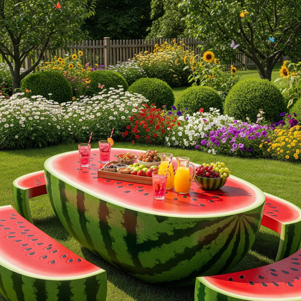 Fruit Picnic Tables