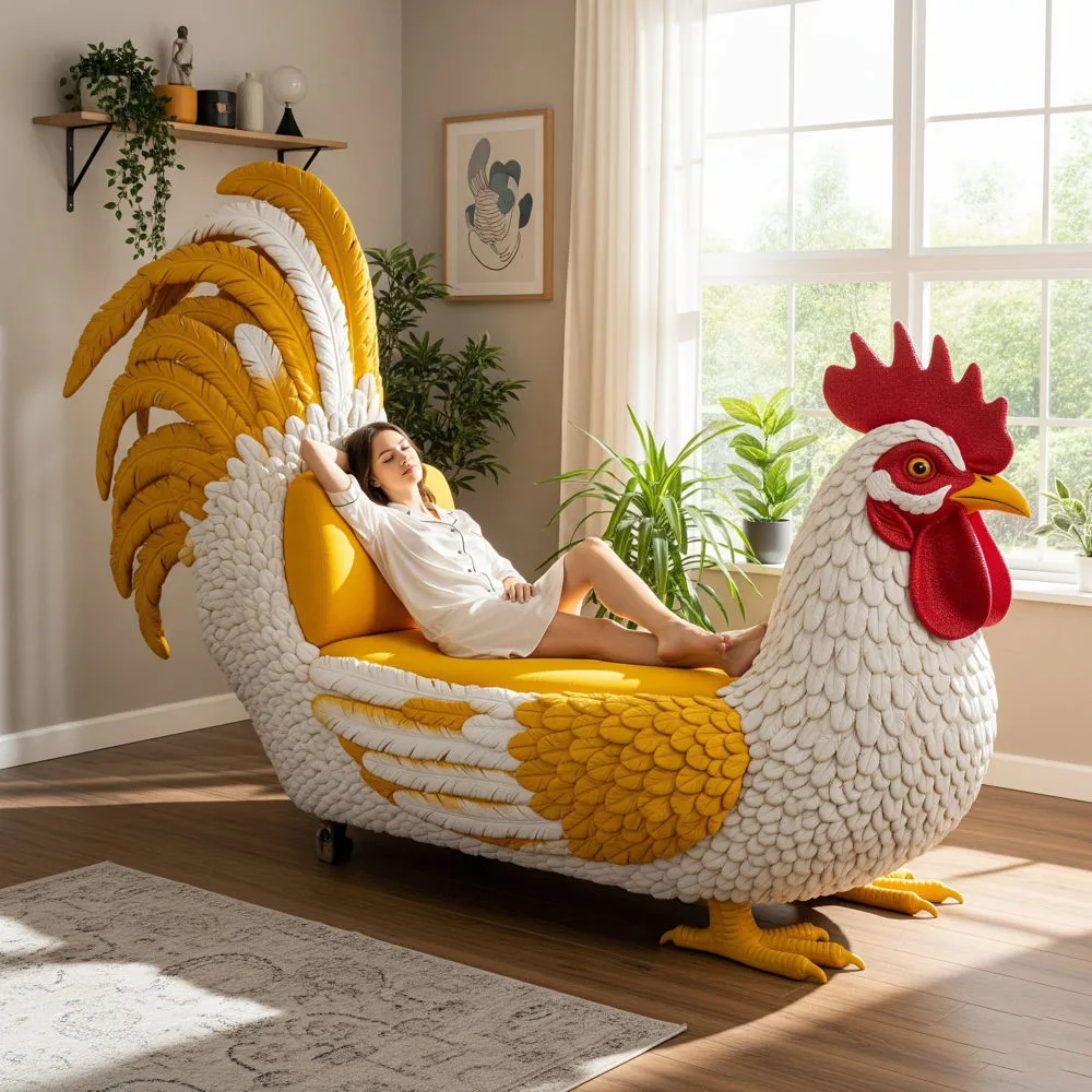 Giant Chicken Shaped Sofa