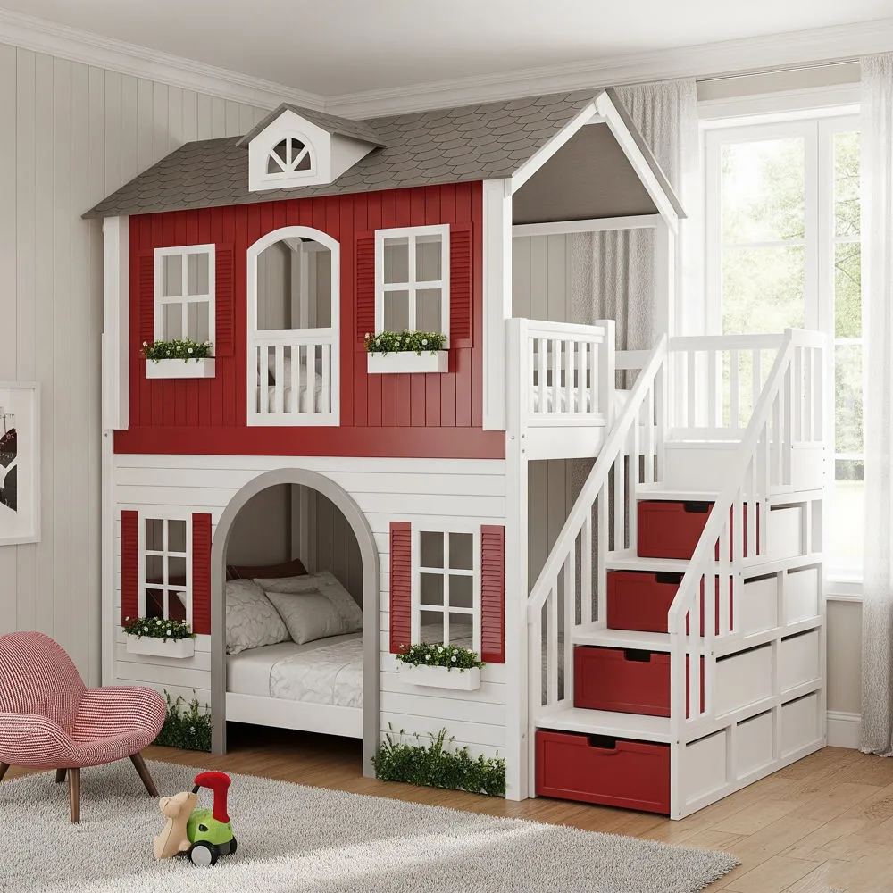 House Shaped Bunk Bed