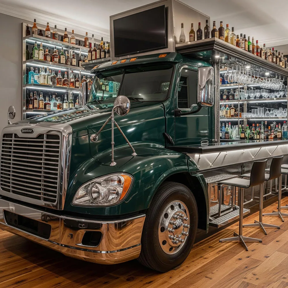 Semi Truck Home Bar