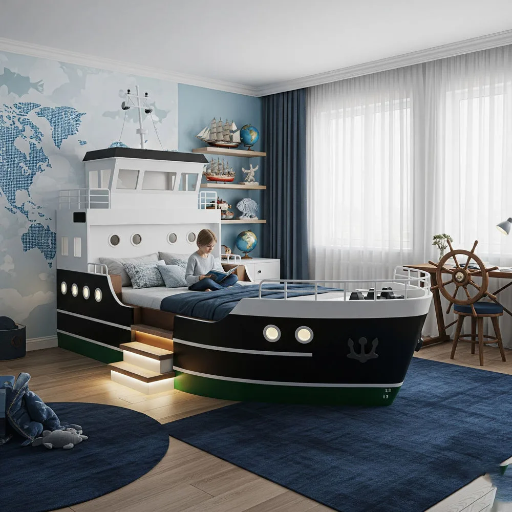 Cargo Ship Shaped Beds