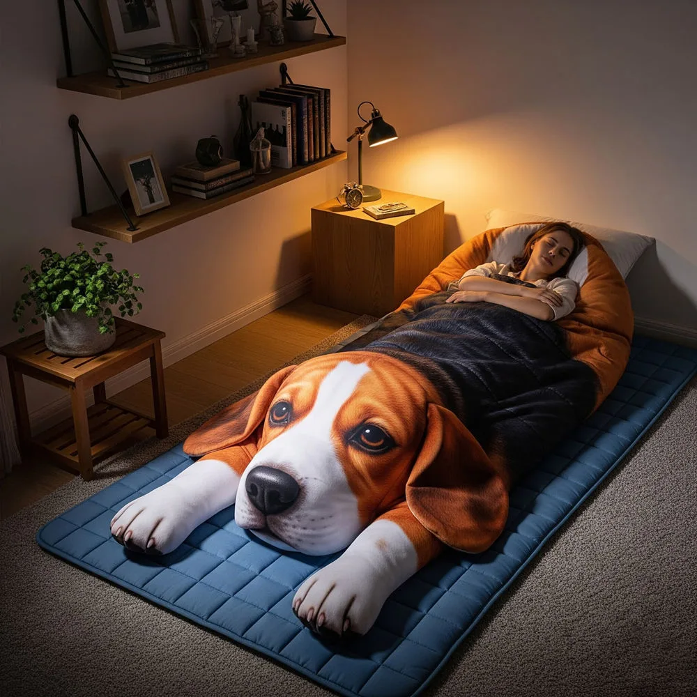 Giant Dog Shaped Sleeping Bag