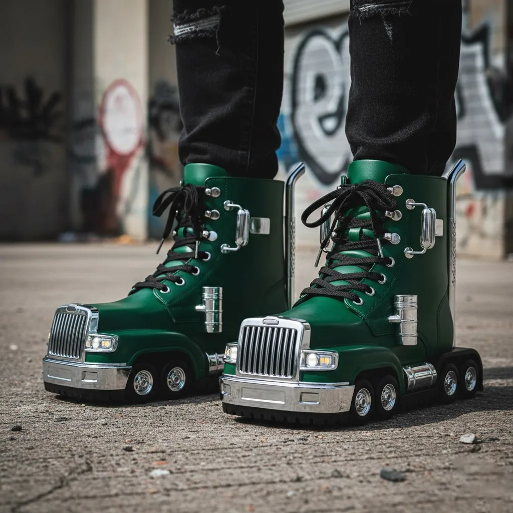 Semi Truck Shaped Boots