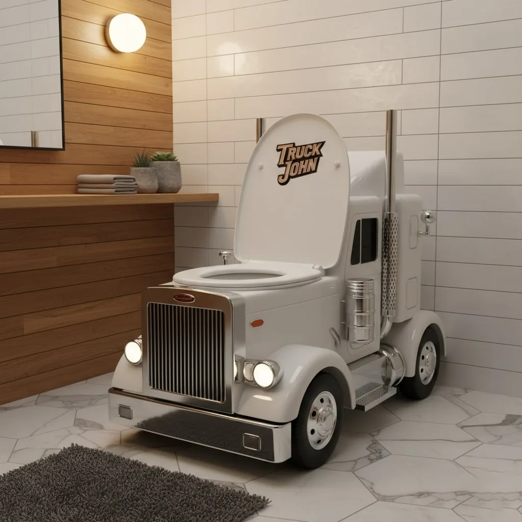 Semi Truck Shaped Toilets